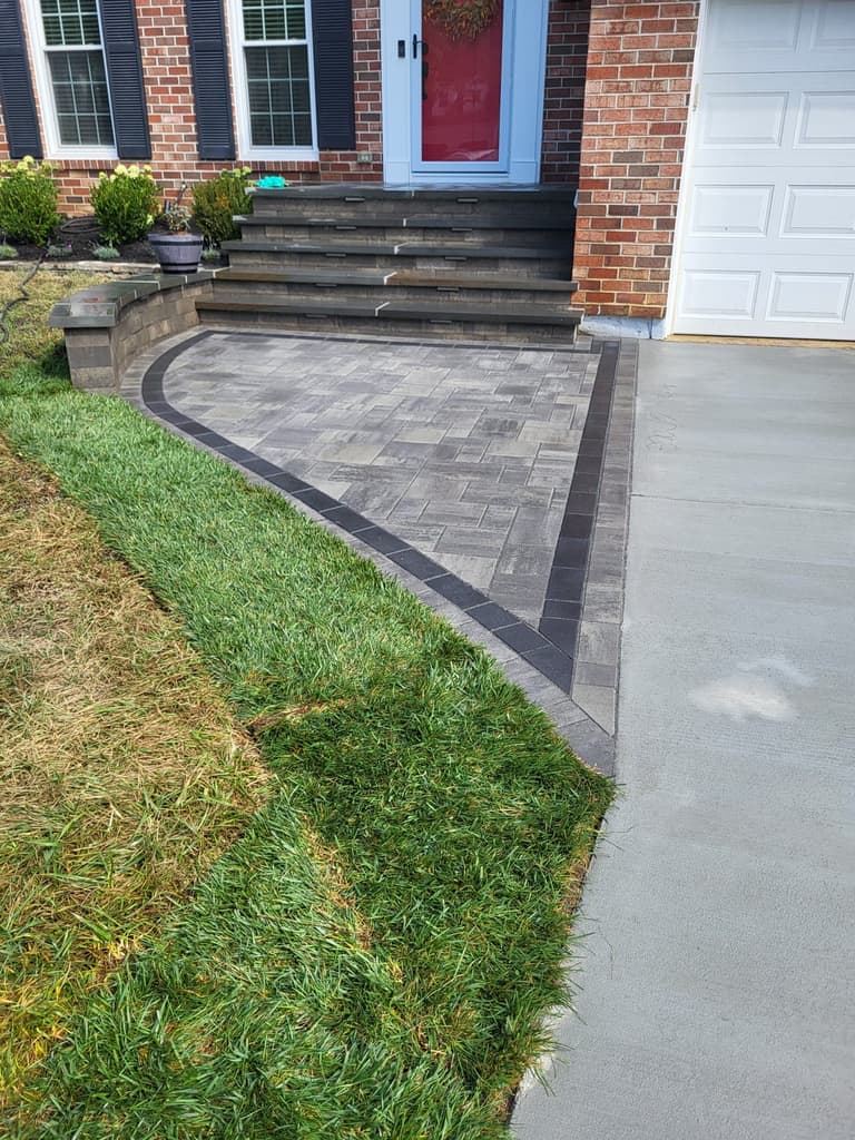 Paver Walkway & Front steps 