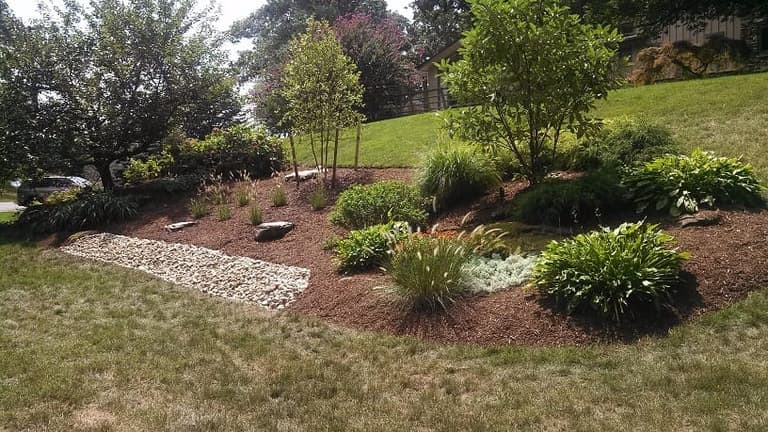 Hillside Landscape Install - Severna Park