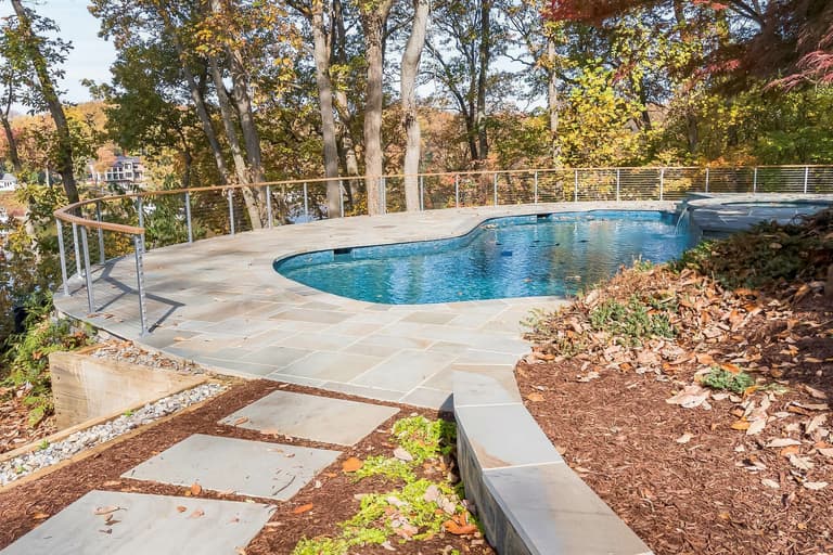 Bluestone Pool Deck & Steps