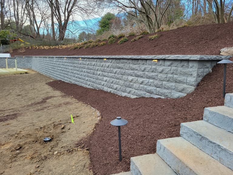 Retaining Wall & Steppers - Crofton Md